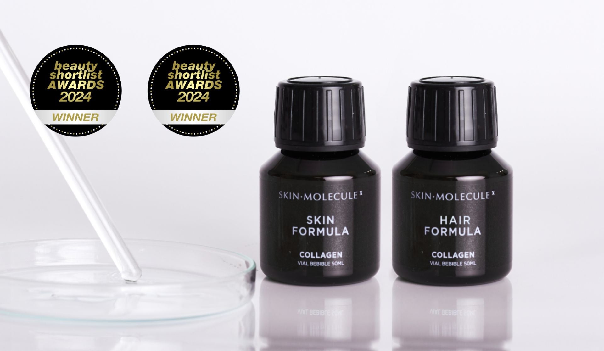 ¡A celebrar! SKIN MOLECULE X consigue dos premios Beauty Shortlist 2024